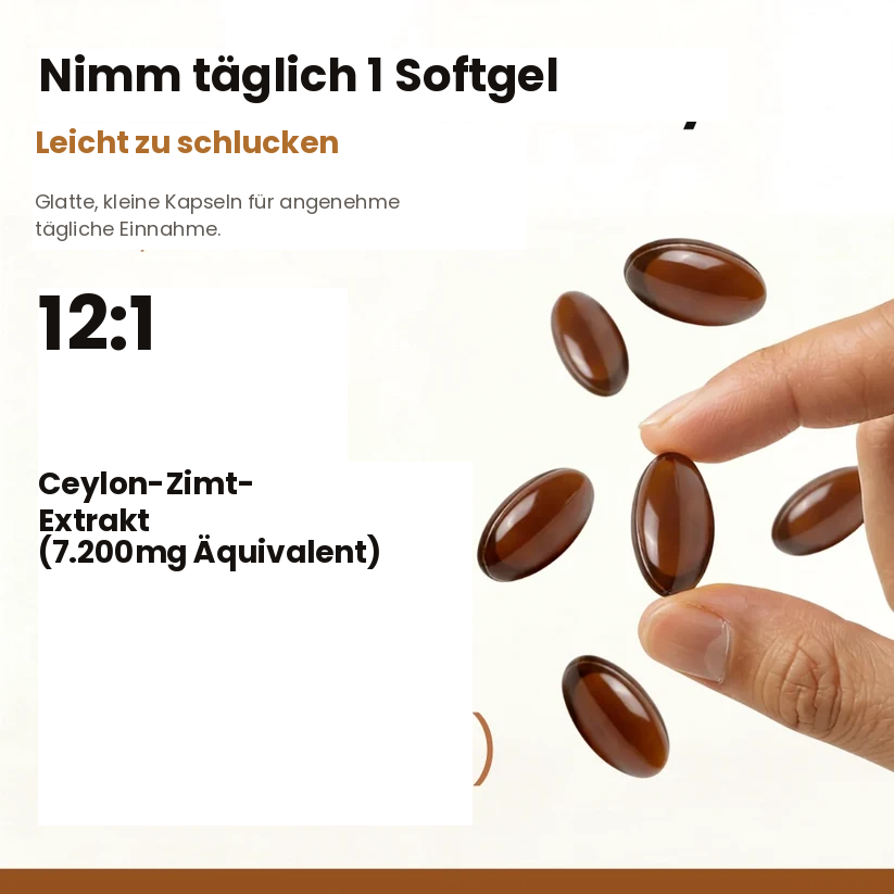 Zimora Ceylon-Zimt Kapseln – 7.200 mg Extrakt mit MCT-Öl
