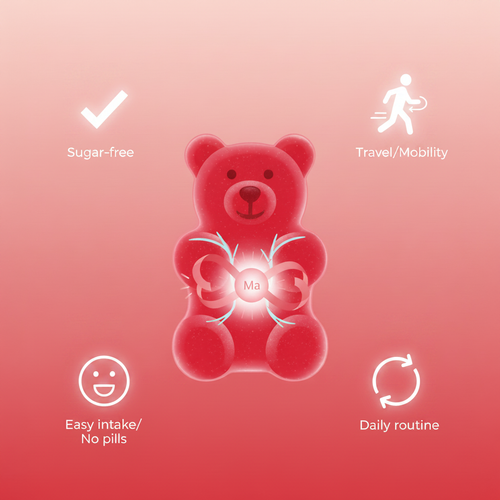 Magnesium Gummies Vorteile Illustration